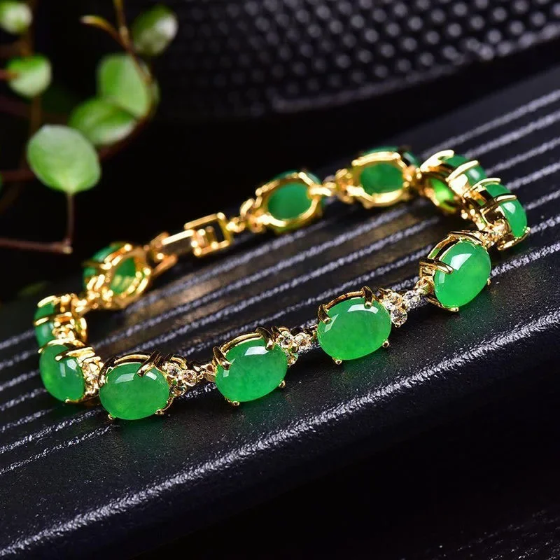 Beading - Natürliche Grüne Jade Achat LIEBE Perlen