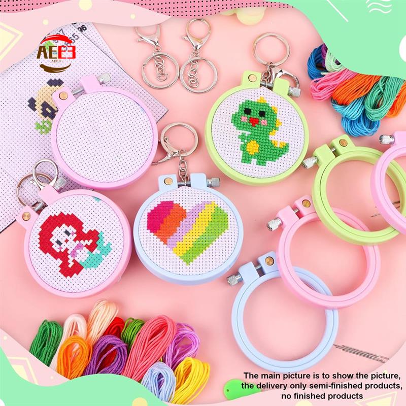 Cross Stitch Stamped Kits Beginners - AEE3-6Pcs Gestempelt Kreuz Stich Kits Für
