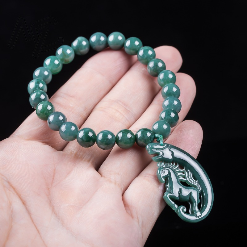 Natürliches Jadeit Blauwasser- – Beading Bewertung und Preis