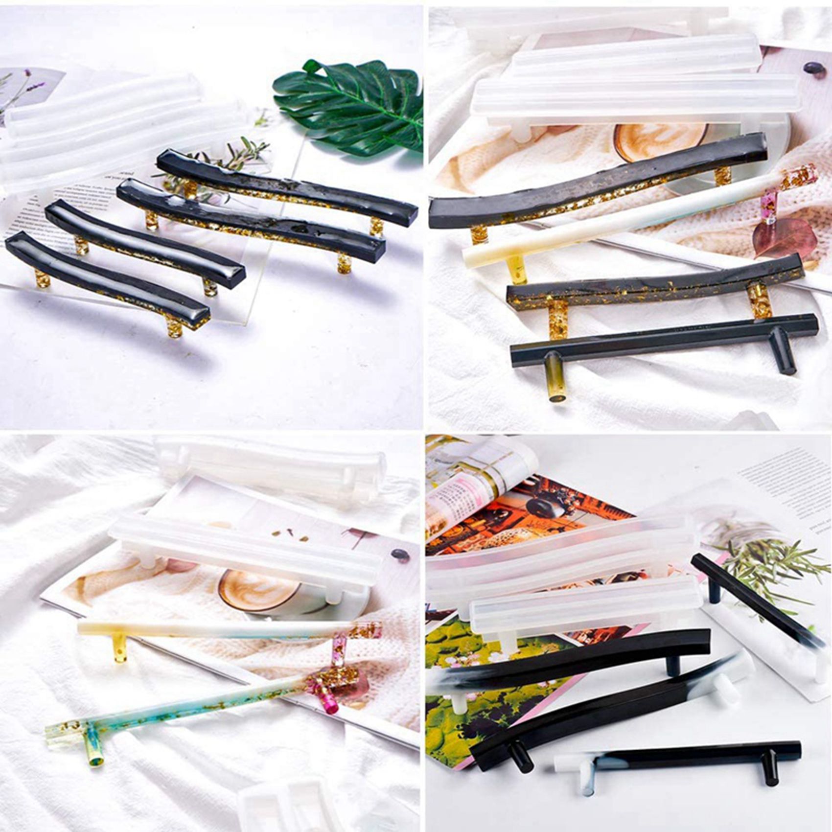 AA81-8 Set, Gießform für Griff – Silicone Epoxy Resin Molds Set Bewertung und Preis