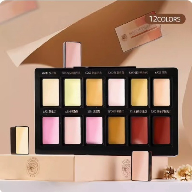 12-farbiges, hautfarbenes, fes – Watercolor Paint Set Solid Pigment Bewertung und Preis