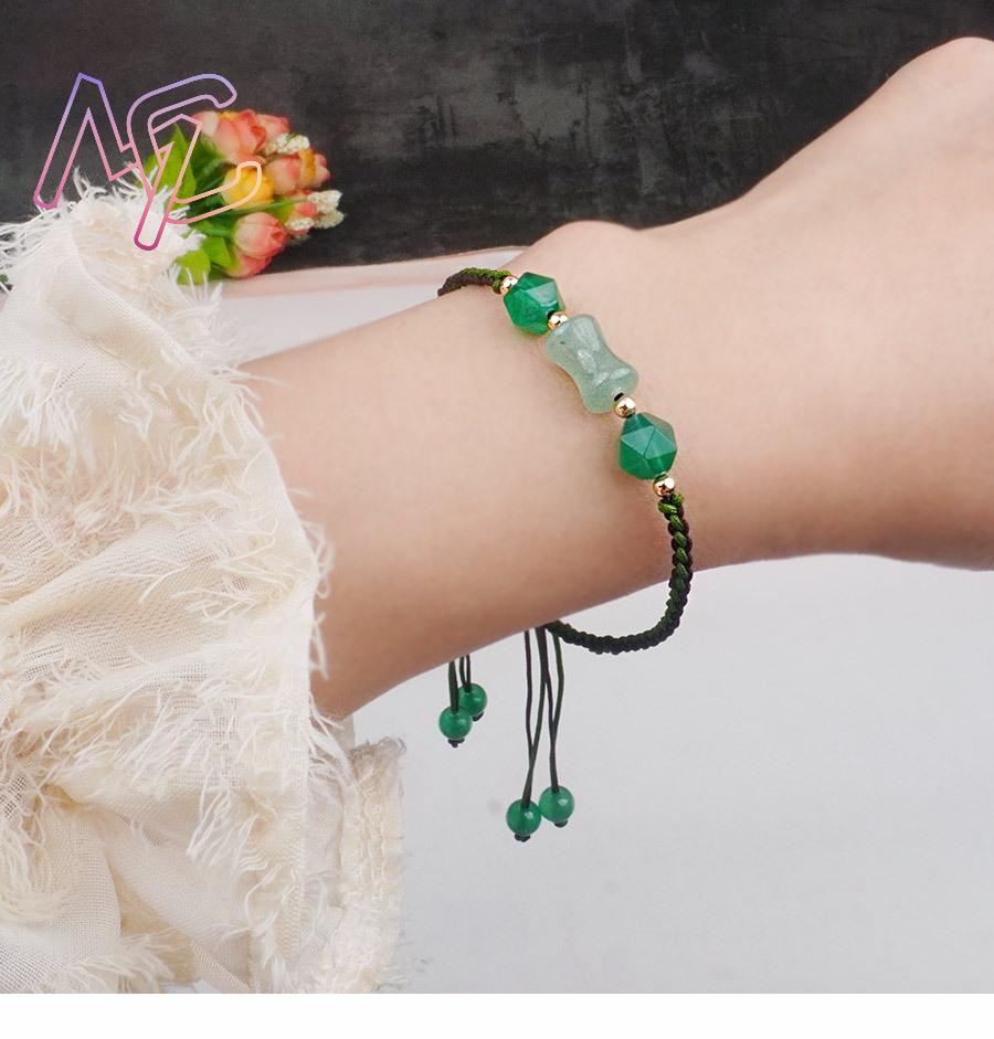 Grüne natürliche Jadeperlen-Ar – Beading Bewertung und Preis