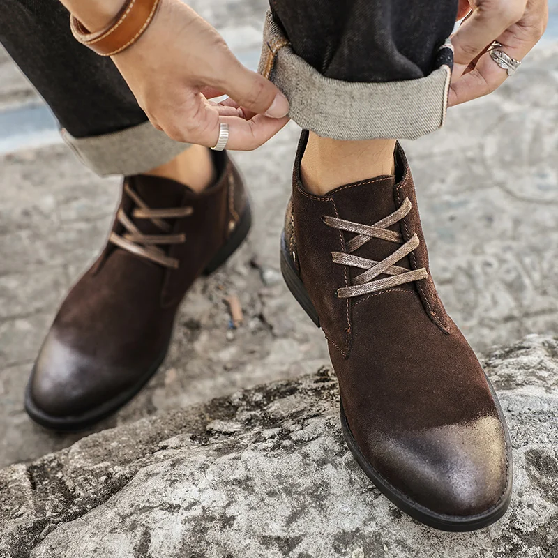 Neue Kuh Wildleder Stiefelette – Craft Tools Bewertung und Preis