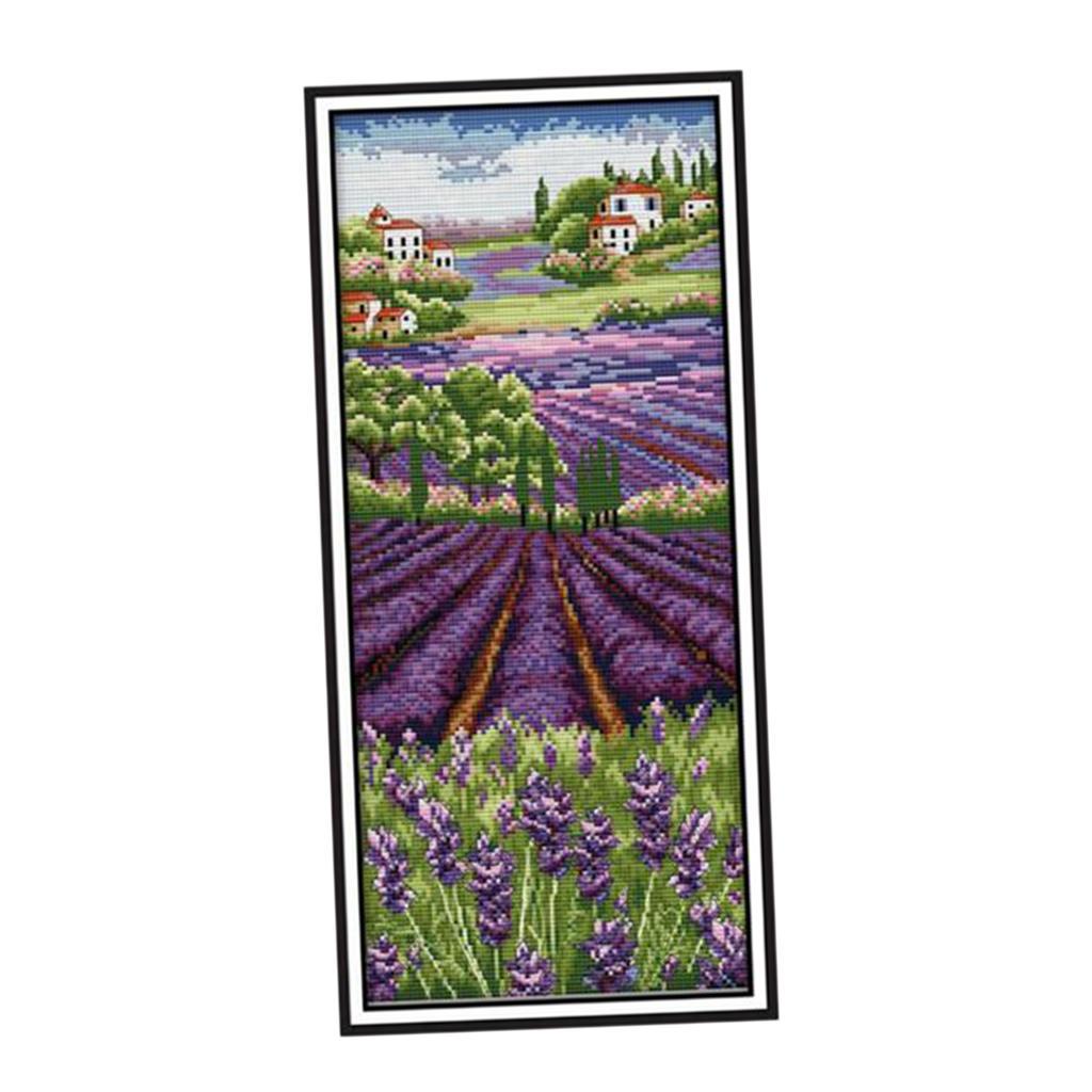 Lavendelblüten Gestempelte Kre – Cross Stitch Stamped Kits Beginners Bewertung und Preis