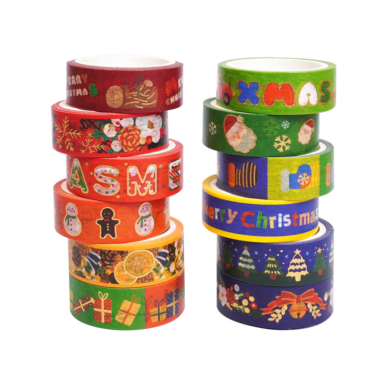 12 Rollen Vintage-Weihnachtsba – Scrapbooking Bewertung und Preis
