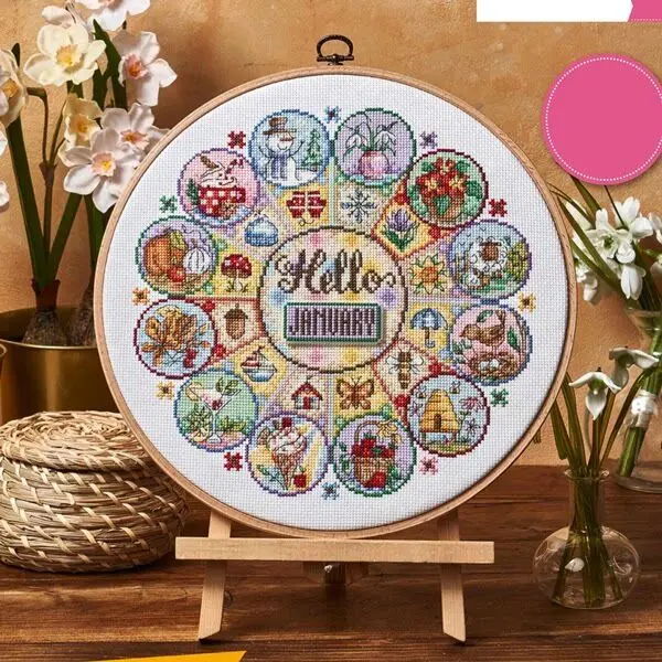 [CC4270 - Happy Year] DIY Kreu – Cross Stitch Stamped Kits Beginners Bewertung und Preis
