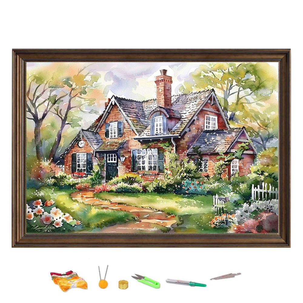 Kreuz stich Stickerei Waldhaus – Cotton Embroidery Thread Skeins Bewertung und Preis