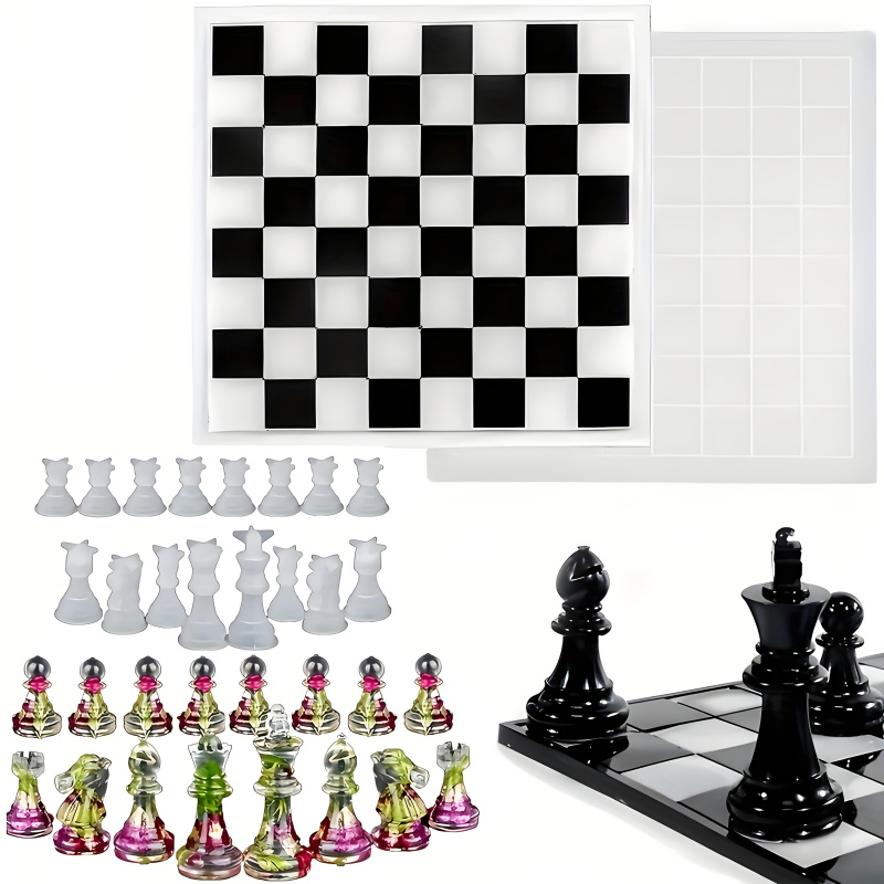 11Chessboard16Resin Silikonfor – Silicone Epoxy Resin Molds Set Bewertung und Preis