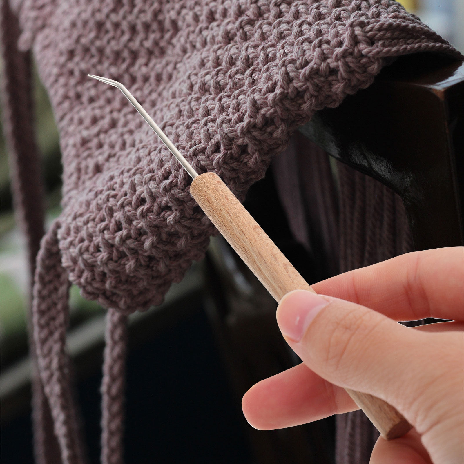 1 Stück Exquisite Ergonomische – Wooden Crochet Hooks Ergonomic Handle Bewertung und Preis