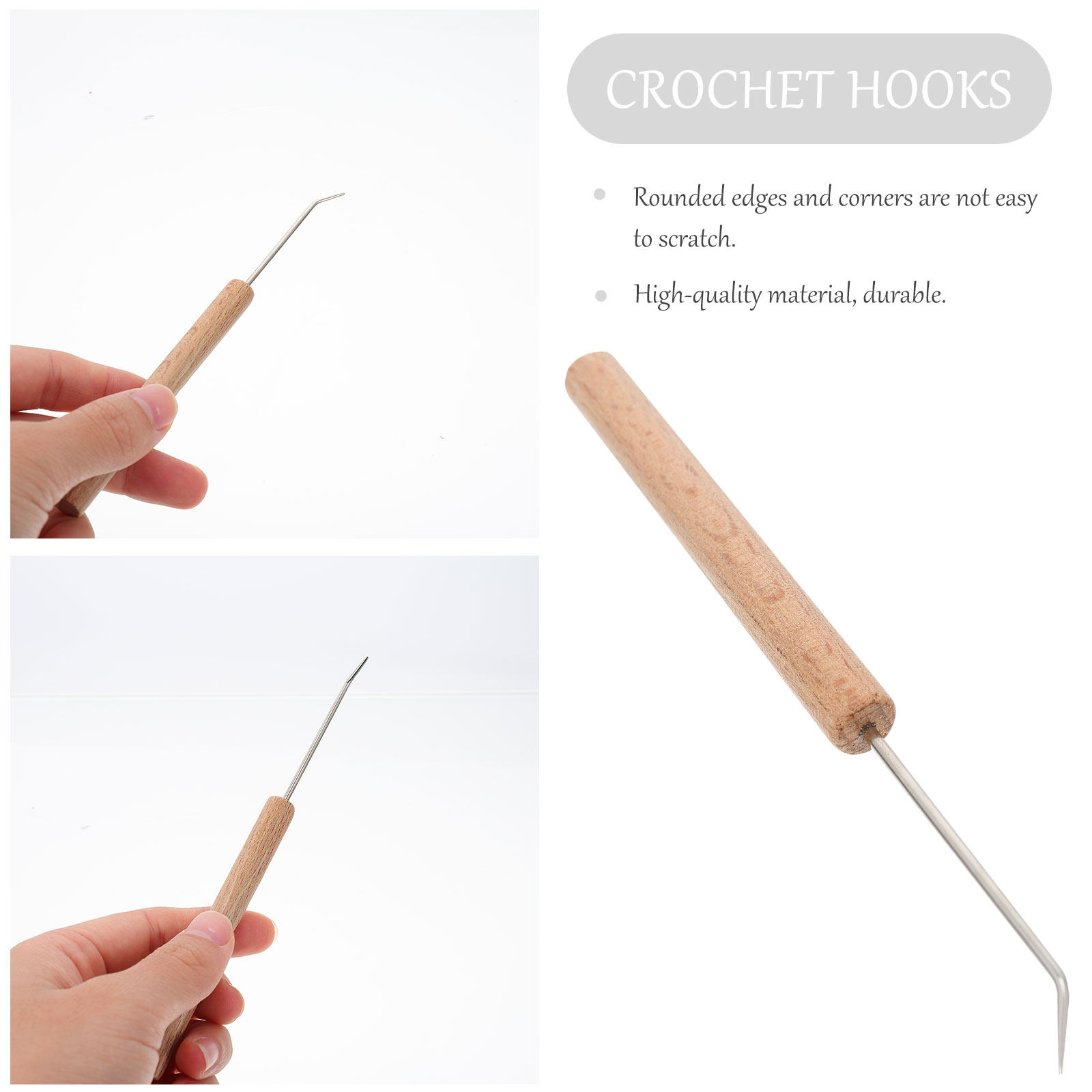 1 Stück Exquisite Ergonomische – Wooden Crochet Hooks Ergonomic Handle Bewertung und Preis