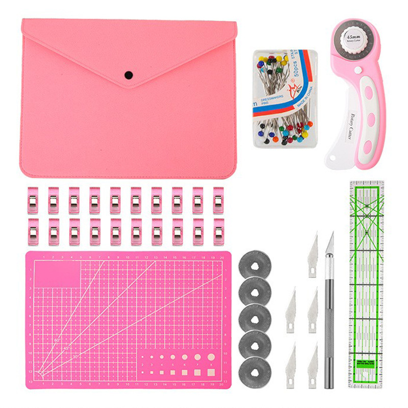 Rollschneider-Set Pink – Quilt – Rotary Cutter For Fabric 45Mm Bewertung und Preis